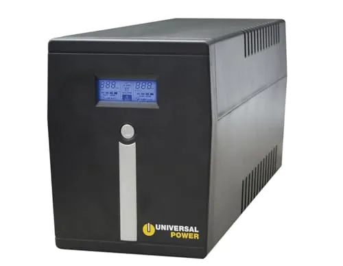 Universal Power UPS Backup Modify 1500VA - Sonstige Stromversorgung mit 900W Leistung, ideal zum Schutz von PCs und Netzwerken vor Stromausfällen. Kompakte Bauweise und schnelle Umschaltzeit von nur 10 ms für eine zuverlässige Stromversorgung.