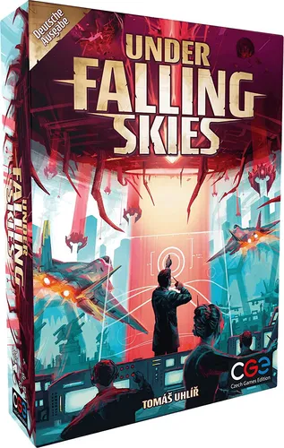 Under Falling Skies DE: Familienspiel mit packender Story - Gesellschaftsspiel mit strategischem Gameplay, ideal für 2 Spieler, das spannende Abenteuer im Fantasy-Setting bietet.