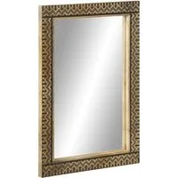 Badspiegel 50x70 cm aus massivem Mangoholz - Eleganter Badspiegel aus robustem Mangoholz, ideal für kleine Räume. Klare Spiegelung und vielseitige Wandmontage ermöglichen eine individuelle Platzierung.