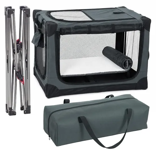 PawHut Faltbare Tiertransportbox für Hunde und Katzen