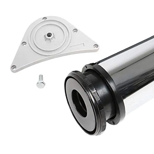 Tischbein Chrom glänzend 80mm Durchmesser Höhe 1100 mm Tischfuß Möbelfuss Metall
