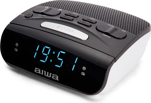 AIWA CR-15BK Doble FM Alarm Wecker - Radios mit hochwertiger Klangqualität und einfacher Bedienung, ideal für einen entspannten Start in den Tag.
