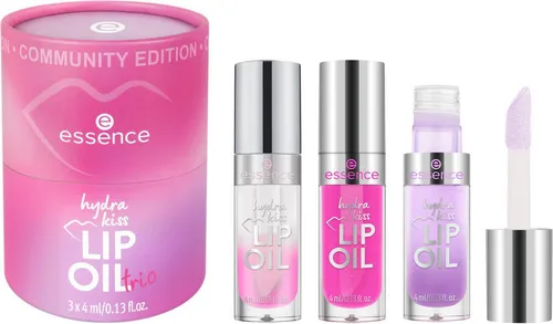 Essence Lippenstift-Set HYDRA KISS LIP OIL TRIO, 3-tlg.