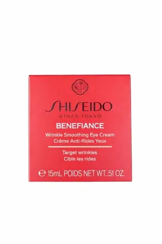 Shiseido Benefiance Wrinkle Smoothing Eye Cream – Augencreme für die empfindliche Augenpartie, 15 ml