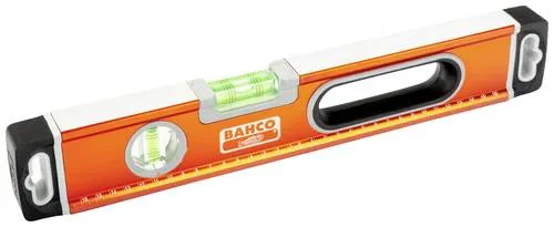 Bahco Profi Wasserwaage 600 mm mit 3 Libellen - Messwerkzeuge – Präzise Wasserwaage mit UV-beständigen Libellen und breitem Profil für komfortables Ablesen, ideal für Profis und Heimwerker.