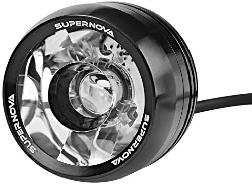 SUPER NOVA Mini 2 Fahrradlicht – Unisex, schwarz - Fahrrad-Leuchtenbauteile & Zubehör mit 205 lm Helligkeit, integriertes Tagfahrlicht und kabelloser Montage für optimale Sichtbarkeit und Sicherheit beim Fahren.
