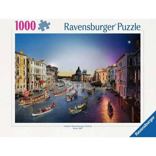 Ravensburger 01433 Puzzle Venedig von Tag zu Nacht Teileanzahl: 1000
