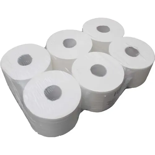 Funny Toilettenpapier - 2-lagig hochweiß, 1er Pack (6 Stück) - Toilettenpapier mit Innenabwicklung, 100% Zellstoffpapier für höchste Qualität und Komfort, ideal für den täglichen Gebrauch.