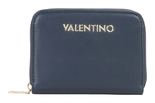 VALENTINO BAGS Geldbörse Zip Around Wallet blau - Elegante Zip Around Geldbörse in Blau aus hochwertigem Polyurethan. Mit mehreren Fächern für Karten und Bargeld ideal für den täglichen Gebrauch.