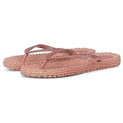 Damen Zehensandalen CHEERFULL 01 37 - Sandalen & Sandaletten, glitzernde Riemchen für einen stylishen Look am Strand oder im Schwimmbad.