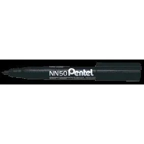Pentel Permanentmarker xylol-\/toluolfrei 12 Stück schwarz - Permanent-Marker mit 1.5 mm Rundspitze, anti-austrocknende Technologie und großem Tintenbehälter für langanhaltenden Einsatz.
