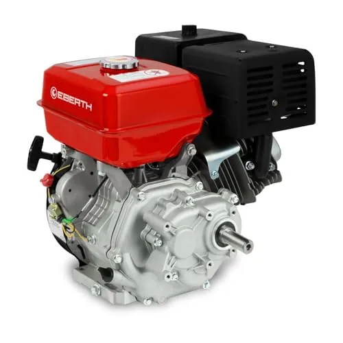 EBERTH 15 PS Benzinmotor mit Reduktionsgetriebe  - Viertakt-Motor mit 15 PS, 420 ccm und 2:1 Reduktionsgetriebe für hohes Drehmoment. Ideal als Antrieb für Go-Karts, Rasenmäher und mehr – inklusive Werkzeug für einfache Wartung.