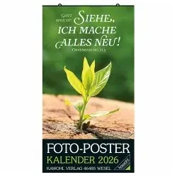 Foto-Poster-Kalender 2026 - Kalender mit 5 Top-Motiven, ideal für private und öffentliche Räume, sorgt für eine besondere Atmosphäre und ist seit über 30 Jahren beliebt.