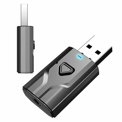 ZIYAN Bluetooth 2in1-5.0 Sender Empfänger Wireless USB Aux Audio Transmitter Adapter