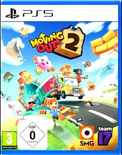 Moving Out 2 (PS5) - Chaos beim Umzug - Spiele, interdimensionale Abenteuer und lokale sowie Online-Mehrspieler-Action in einem. Erlebe mit neuen und bekannten Charakteren witzige Umzugschallenges!