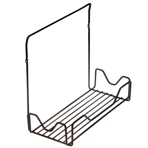 Badezimmerregal Schwarz Design Wandmontage 28x13x26,5cm ABJ