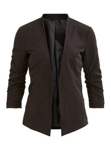 Vila Damen Viher New Blazer-noos, Black, M - Eleganter Damenblazer mit modernem Schnitt, ideal für vielfältige Kombinationen - perfekt für schlichte Kleider oder lässige Jeans.