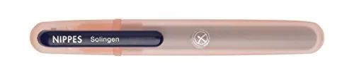 nippes Solingen Keramik Nagelfeile, Orange, 14 cm Länge, Nagel-Feile aus körniger Keramik, Für ein glattes und perfektes Finish bei der Nagelpflege, Made in Germany