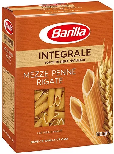 Pasta Barilla mezze penne rigate integrali Vollkorn italienisch Nudeln 500 g