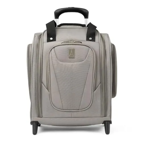 Travelpro Luggage Maxlite 5 Softside, leichtes, rollbares Kabinen-Handgepäck, kompakt, passt unter den Sitz, Upright-Trolley mit 2 Rollen, für Damen und Herren, Champagner, 38 cm