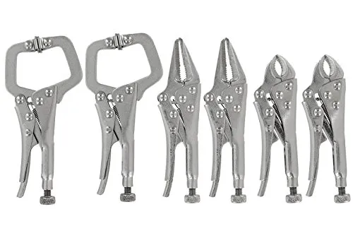 6er Gripzange Set Langbeck Zange Schweißerzange Feststellzange Klemmzange Satz