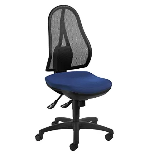 TOPSTAR OPEN POINT SY - Ergonomischer Bürostuhl in Blau - Bürostuhl mit Drehgelenk und robustem Polypropylen, ideal für komfortables Arbeiten im Büro oder Home Office.
