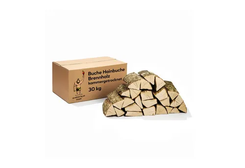 Neandertaler Feuer Kaminholz Brennholz Buche Grillholz Hartholz Buchenholz Feuerholz Holz, 30 kg