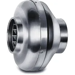 Helios RR 100 C Radial-Rohrventilator - Badlüfter & Kleinraumventilatoren mit 2 Leistungsstufen, ideal zur Luftförderung in engen Räumen, robustes Gehäuse aus verzinktem Stahlblech für Langlebigkeit.