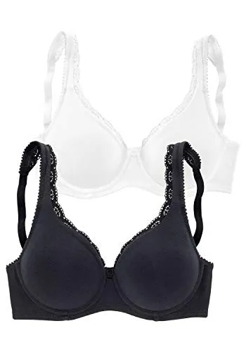 T-Shirt-BH PETITE FLEUR, Damen, Gr. 85, Cup B, schwarz von Petite Fleur