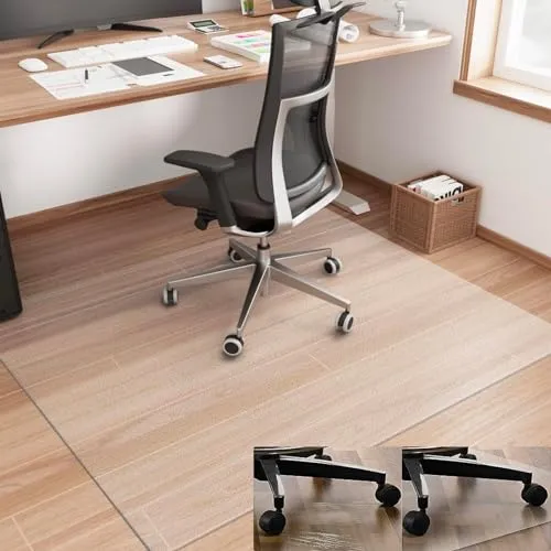 Artwelt Bodenschutzmatte Bürostuhl Transparent 1.5mm Bodenmatte 40X60cm