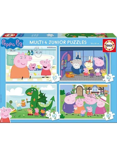 Educa 20-40-60-80 Peppa Pig Multi 4 von Educa