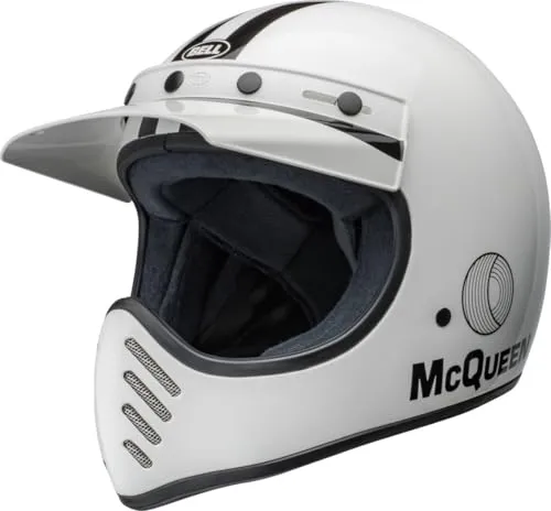 BELL HELM MOTO-3 ECE6 SMQ AGS WHITE/BLACK S in weiß von Bell