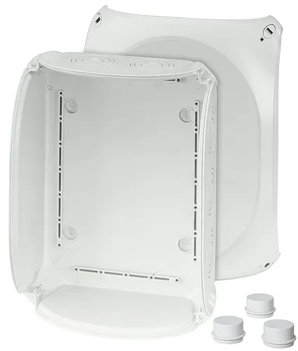 Hensel DK3500G Kabelabzweigkasten - Robuster Kabelabzweigkasten aus Thermoplast für Aufputz- und Außeninstallationen. Ideal für sichere Kabelverbindungen mit IP66 Schutzart.