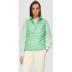 s.Oliver Outdoorjacke Outdoor-Weste Leichte Steppweste mit Stehkragen grün L (40)