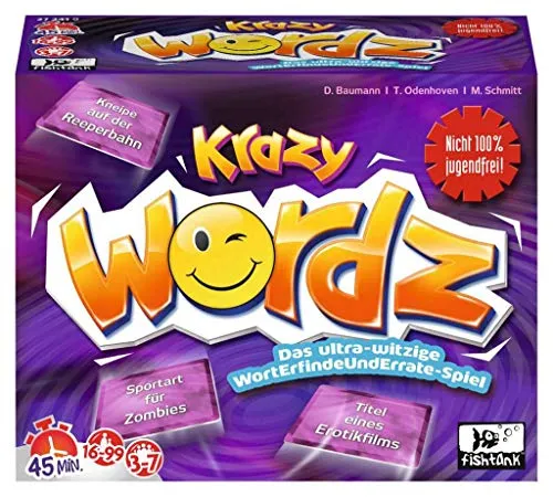 Ravensburger Spiele 27241 - Krazy Wordz Erwachsenen-Edition, witziges Wortspiel für 3 bis 7 Spieler, ideal für gesellige Abende