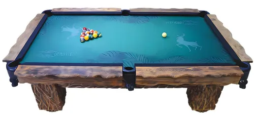 Holz Billardtisch Luxus 8ft - Eleganter Spieltisch für Freizeitspaß - Ideal für gesellige Abende: Der 8 Fuß große Billardtisch aus Holz vereint stilvolles Design und hochwertige Verarbeitung. Maße: 270 x 155 x 80 cm.