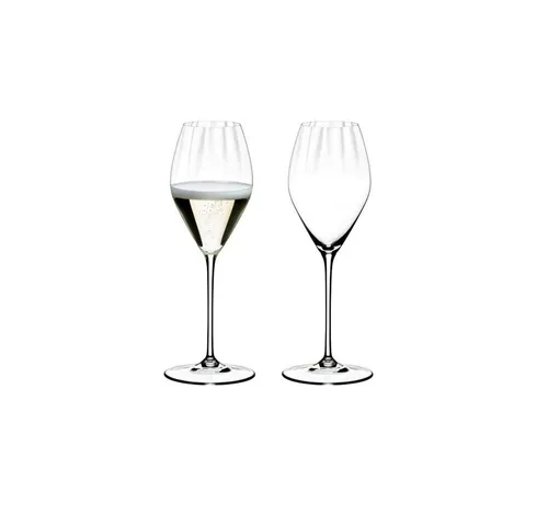 RIEDEL Performance Champagnerglas - 2er Set - Sektkelche für optimale Aromenentfaltung, eiförmiges Design mit Sparkling Point für intensives Geschmackserlebnis, spülmaschinenfest und ideal für Champagnerliebhaber.
