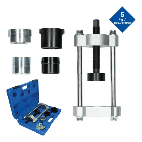 BRILLIANT TOOLS BT661250 Traggelenk-Werkzeug für BMW 3er - Radlagerwerkzeuge, 6-teiliges Set für den einfachen Aus- und Einbau von Traggelenken bei BMW E36 – kein Ausbau der Längslenker nötig, Qualitätswerkzeug powered by KS TOOLS.