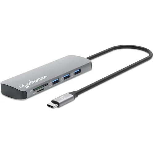 Manhattan Dockingstation USB-C 3.2 Gen 1 mit HDMI und 1GbE - USB-Kabel, -Hubs & -Adapter. Vielseitige Dockingstation für schnelle Datenübertragung und einfache Verbindung von HDMI-Geräten.