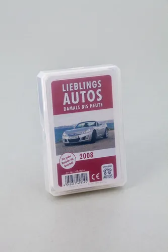 Auto Quartett 2008 Baujahr Geburtsjahr 18. Geburtstag Geschenk Spielkarten Neu