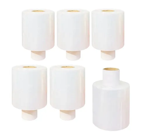 ARLI Stretchband 6x Stretchfolie Mini 100 mm x 150 m - 20 my, Transparent Hand Stretch Folie Handstretchfolie