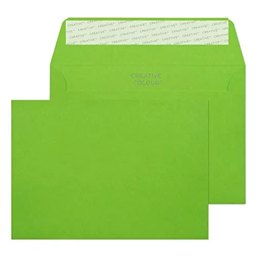 Blake Creative Colour 15107 Farbige Briefumschläge Haftklebung Limetten Grün C6 114 x 162 mm 120g/m² | 25 Stück