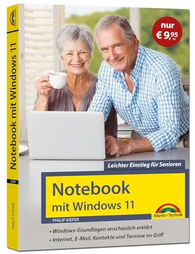 Notebook für Senioren mit Windows 11 - Sonderauflage - Hardware & Technik: Ideal für Senioren, einfach zu bedienen mit großer Schrift und farbigen Menüs, perfekt für einen leichten Einstieg ohne Vorkenntnisse.