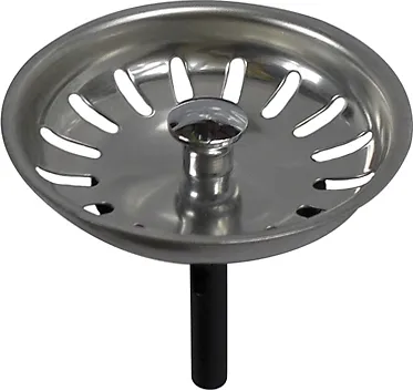 Universal Siebkörbchen für Handbetätigung mit Durchmesser 81 mm, Höhe Stift: 46 mm / Siebkorb / Universalsieb / Ablaufsieb / Ersatzteil