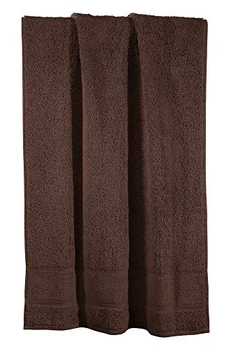 Erwin Müller Handtuch Karlsruhe 100% Baumwolle Dunkelbraun Größe 50x100 cm - extrem saugstark, leicht, flauschig weich, hautschmeichelnd (weitere Farben)