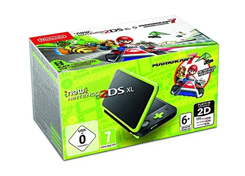 Produktbild Mario New Nintendo 2DS XL Black & Lime Green mit Mario Kart 7