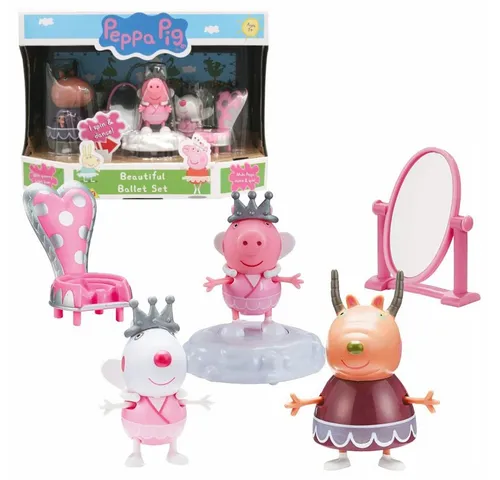 Peppa Pig Spielfigur Peppa's Ballettschule Spielset Peppa Pig 3 Figuren & Accessoires