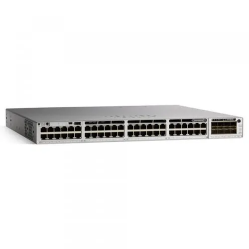 Cisco Catalyst C9300-48P-E Switch - Netzwerk-Switch L2/L3 mit 48 Gigabit Ethernet-Ports, unterstützt Power over Ethernet (PoE) und bietet hohe Switching-Kapazität für effiziente Netzwerklösungen.