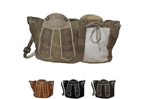 Produktbild German Wear Trachtentasche GW2100, stilvolle Dirndltasche aus Velourleder