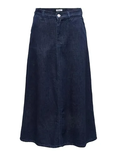 ONLY Female Jeansrock ONLMINDY Denim Langer Rock von ONLY